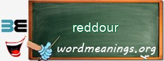 WordMeaning blackboard for reddour
